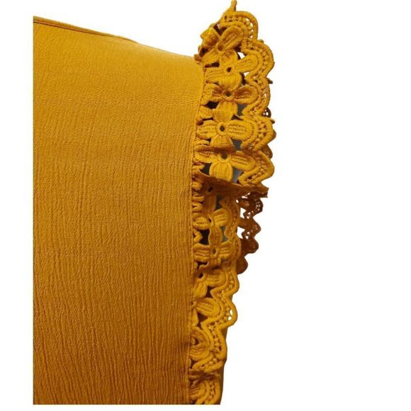 Charming Charlie Lined Mini Dress with Lace Butterfly Sleeve Caps - Picture 5 of 5